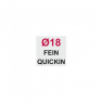 Fein QuickIN kernboor opname 18 mm