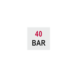 Bedrijfsdruk max. 40 bar