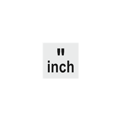 Diameter in inches