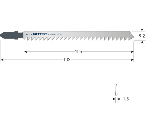 Rotec decoupeerzaagblad DC230