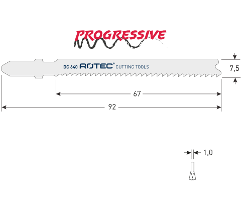 Rotec decoupeerzaagblad DC640