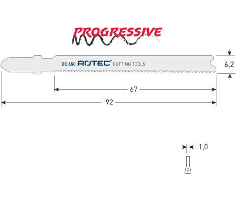 Rotec decoupeerzaagblad DC650