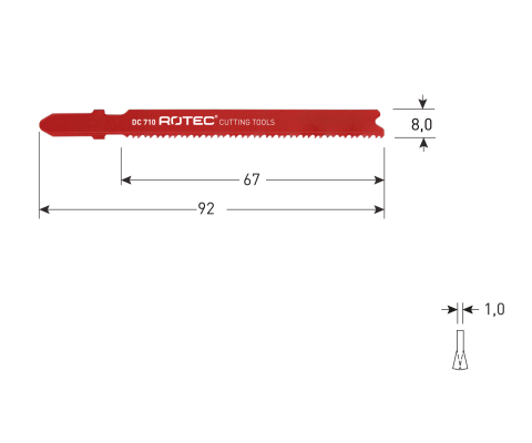 Rotec decoupeerzaagblad DC710