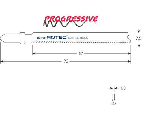 Rotec decoupeerzaagblad DC720