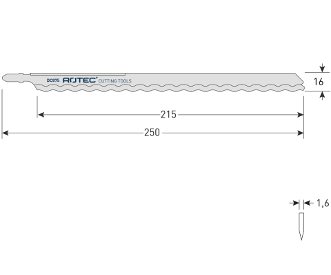 Rotec decoupeerzaagblad DC875