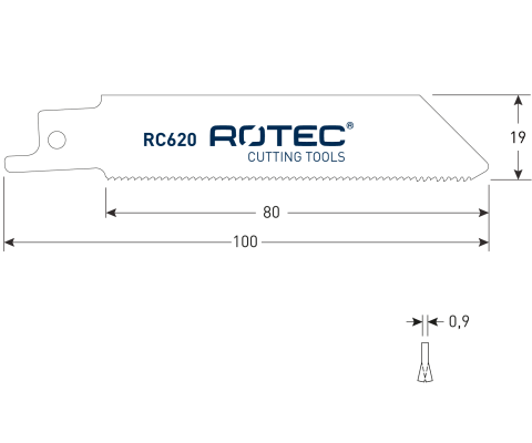 Rotec reciprozaagblad RC620