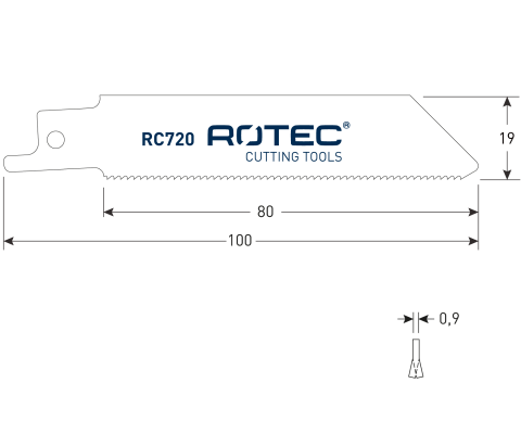 Rotec reciprozaagblad RC720