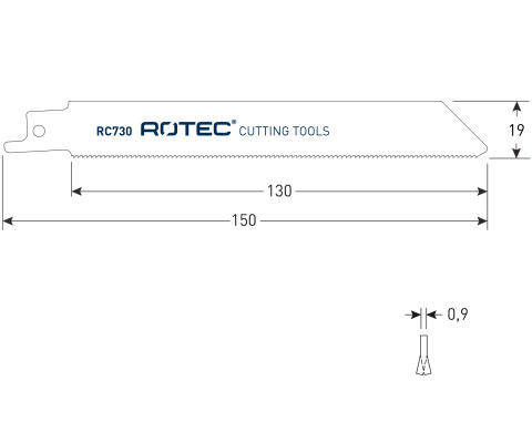 Rotec reciprozaagblad RC730