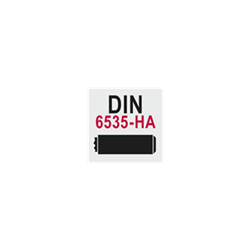 Cilindrische schacht DIN 6535-HA