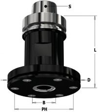 CMT - zaagblad houder met HSK63F voor zaagbladen max. Ø300mm.