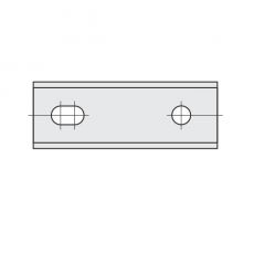 Wisselmessen 44,5 x 15 x 1,5 mm. Oppold (10 stuks)