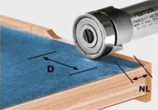 Festool kantenfrees Ø22mm. HW/KLS D22/8-OFK met lager