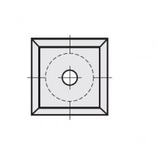 Wisselmessen 13 x 13 x 2,5 mm.  Oppold (10 stuks)