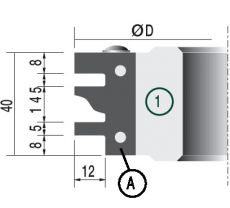 STARK HM profielmes 40 x 25 x 2 mm. type A (per stuk)