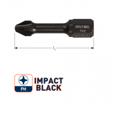 IMPACT bit PH2 L30mm. (Phillips) (10st.)