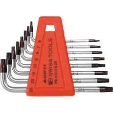 PB SWISS TOOLS - Set haakse stiftsleutels voor Torx®, verchroomd, 8st