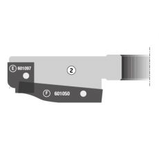 HM profielmes STARK 60x12x1,5mm voor YS101AZM / YS101BZM, per stuk