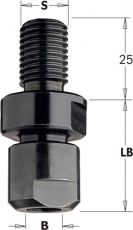 CMT spantanghouder voor bovenfrezen, aansluiting M14x2, voor spantang Ø10 - 12 - 12,7