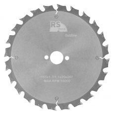 RStools HM cirkelzaag Ø165 x 1,7 x 20 mm.  T=24 wisseltand