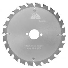 RStools HM cirkelzaag Ø190 x 1,7 x 30 mm. T=24 wisseltand