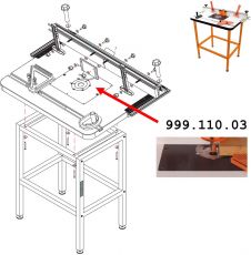 CMT inlegplaat voor freestafel 999.110.00 typ  BF/3