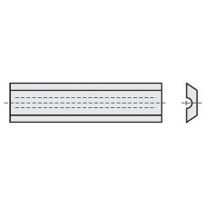 Wisselmessen 11,7 x  8 x 1,5 mm. MG18 40º Leitz