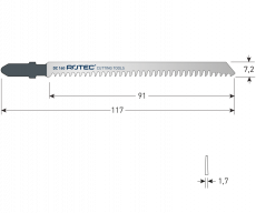 Rotec decoupeerzaagblad DC160