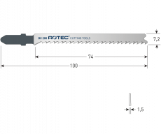 Rotec decoupeerzaagblad DC200