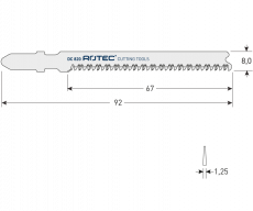 Rotec decoupeerzaagblad DC820