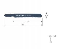 Rotec decoupeerzaagblad, DC900 (3st.)