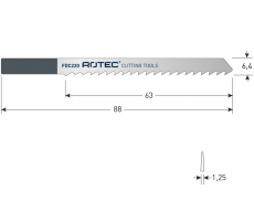 Rotec decoupeerzaagblad FDC220