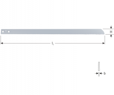 Rotec luchtdecoupeerzaag, HSS, 300x25x1,5 16tpi (1st.)