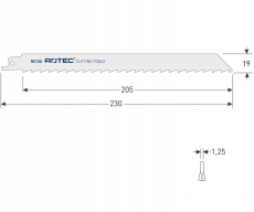 Rotec reciprozaagblad RC120