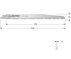 Rotec reciprozaagblad RC150