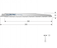 Rotec reciprozaagblad RC160