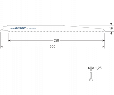 Rotec reciprozaagblad RC280