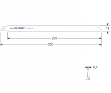 Rotec reciprozaagblad RC550