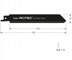 Rotec reciprozaagblad RC860