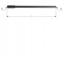 Rotec verlengstuk 6-knt. 9mm / L=300