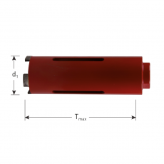 ROTEC diamantboren (M16), droog, 150mm