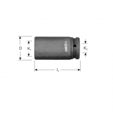 Rotec - Krachtdop 1/2