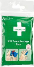 Cederroth soft foam bandage blue - zakformaat 6 x 40 cm.