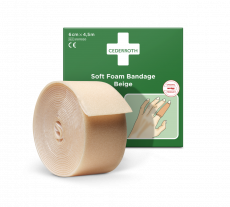 Cederroth soft foam bandage beige 6 cm. x 4,5 m.