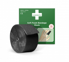 Cederroth soft foam bandage zwart 6 cm. x 4,5 m.