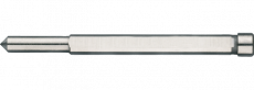 Phantom kernboor uitwerpstift 6‚35/5‚3 x 77mm‚ met platte kant