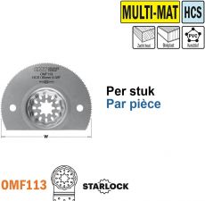 CMT Starlock multitool HCS rond zaagblad, voor zachte materialen (5 stuks)