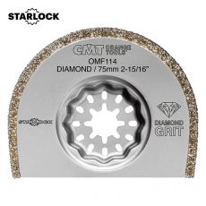CMT 75mm Starlock ronde diamant grit multitoolzaagblad (keramiek, gasbeton, steen, baksteen, glasvezel/epoxy, tras epoxy)