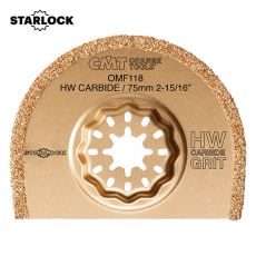 CMT 75mm Starlock ronde HM grit multitoolzaagbladen (keramiek, gasbeton, steen, tras epoxy, baksteen)