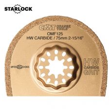 CMT 75 mm. ronde HW grit multitoolzaagbladen. (keramiek, gasbeton, steen, tras epoxy, baksteen)