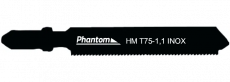Phantom T75-1‚1 HM decoupeerzaag 50 x 75 mm 24 tpi (RVS‚ rechte snede)